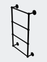 Que New Collection 4 Tier 36" Ladder Towel Bar - Matte Black