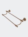 Retro Wave Collection 18" Double Towel Bar - Brushed Bronze