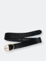 50001 Elsa | Oval Buckle Wide Leather Belt