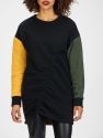 Color Block Sweatshirt Dress - Multi
