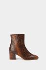 Samiria Python Ankle Boots - Brown - Brown