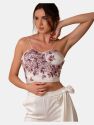 Gloria Embroidered Bustier Top
