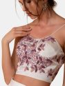 Gloria Embroidered Bustier Top - White