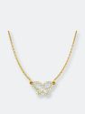 Diamond Butterfly Necklace (Small) - Yellow Gold