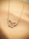 Diamond Butterfly Necklace (Small)