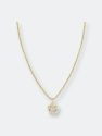 Diamond Flower Necklace - Rose Gold