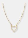 Diamond Heart Necklace - Rose Gold
