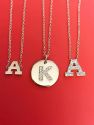 Diamond Side-Initial Necklace