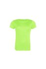 Awdis Womens/Ladies Cool Recycled T-Shirt - Electric Green