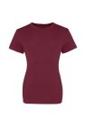 AWDis Just Ts Womens/Ladies The 100 Girlie T-Shirt (Burgundy) - Burgundy