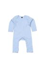 Babybugz Unisex Baby Long Sleeved Rompersuit (Dusty Blue) - Dusty Blue