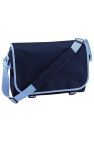 Bagbase Adjustable Messenger Bag (11 Liters) (French Navy/Sky Blue) (One Size) - French Navy/Sky Blue