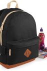 Bagbase Heritage Retro Backpack/Rucksack/Bag (18 Litres) (Black) (One Size)
