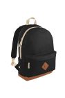 Bagbase Heritage Retro Backpack/Rucksack/Bag (18 Litres) (Black) (One Size) - Black