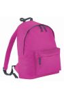 Bagbase Junior Fashion Backpack / Rucksack (14 Liters) (Fuchsia/Graphite) (One Size) - Fuchsia/Graphite