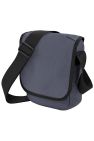 Bagbase Mini Adjustable Reporter / Messenger Bag (2 liters) (Pack of 2) (Graphite Grey/Black) (One Size) - Graphite Grey/Black