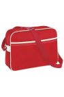 BagBase Original Airline Messenger Bag (12 Liters) (Pack of 2) (Bright Red/ Off White) (One Size) - Bright Red/ Off White