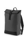 Bagbase Reflective Roll Top Knapsack (Black/Reflective) (One Size) - Black/Reflective