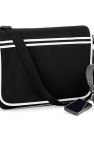 Bagbase Retro Adjustable Messenger Bag (12 Liters) (Black/White) (One Size)