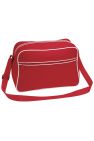 Bagbase Retro Adjustable Shoulder Bag (18 Liters) (Pack of 2) (Classic Red/White) (One Size) - Classic Red/White