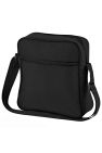 Bagbase Retro Flight / Travel Bag (1.8 Gallons) (Black/Dark Graphite) (One Size) - Black/Dark Graphite
