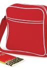 Bagbase Retro Flight / Travel Bag (1.8 Gallons) (Classic Red/White) (One Size)