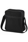 Bagbase Retro Flight / Travel Bag (1.8 Gallons) (Pack of 2) (Black/White) (One Size) - Black/White