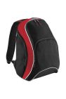 Bagbase Teamwear Backpack / Rucksack (21 Liters) (Black/Classic Red/White) (One Size) - Black/Classic Red/White