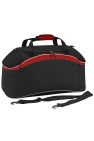 BagBase Teamwear Sport Holdall / Duffel Bag (54 Liters) (Black/ Classic Red/ White) (One Size) - Black/ Classic Red/ White