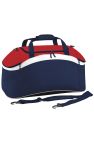 BagBase Teamwear Sport Holdall / Duffel Bag (54 Liters) (Pack of 2) (French Navy/ Classic Red/ White) (One Size) - French Navy/ Classic Red/ White