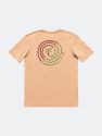 Palm Swirl Faded Tee Shirt - Maple