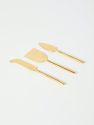 Matte Gold Cheese Set of 3