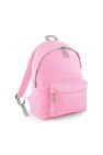 Beechfield Childrens Junior Big Boys Fashion Backpack Bags/Rucksack/School (Classic Pink/ Light Grey) (One Size) - Classic Pink/ Light Grey