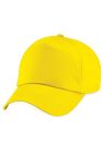 Beechfield Unisex Plain Original 5 Panel Baseball Cap (Yellow)