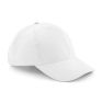Beechfield Unisex Pro-Style Heavy Brushed Cotton Baseball Cap / Headwear (White)