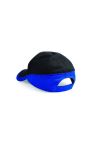 Beechfield Unisex Teamwear Competition Cap Baseball / Headwear (Pack of 2) (Black/Bright Royal)