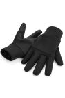 Unisex Adults Softshell Sports Tech Gloves - Black - Black