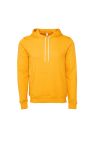 Unisex Pullover Polycotton Fleece Hooded Sweatshirt/Hoodie - Gold