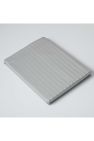 Belledorm 540 Thread Count Satin Stripe Flat Sheet (Platinum) (Queen) (UK - Kingsize) - Platinum