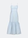 Arianna Stripe Midi Dress- Blue Stripe - Blue Stripe