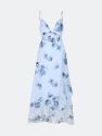 Blossom Midi Dress- Dusty Blue Floral - Dusty Blue Floral