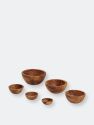 Berard Olive Wood 6 Bowls Set