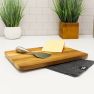 Bamboo 2Pc Paddle Board & Aaron Probyn Cheese Knife Set