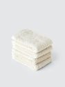 Riva Organic Cotton Washcloths, Set of 4 - Moonbeam