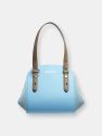 Trundler Bag - Leather: Baby Blue + Sand, Hardware: Nickel, Lining: Mink