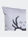 VISI-ONE Black Bone Collector Square Pillow, Black Pillow For Sofa, Bed, Couch & Chair Decoration