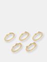 Diana 5 Piece Ring Set - Gold