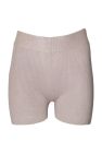 Brave Soul Womens/Ladies Rib Knit Shorts (Taupe) - Taupe
