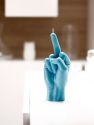 Hand Gesture Candles - F*ck You, Blue