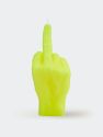 Hand Gesture Candles - F*ck You, Neon Yellow - Neon Yellow